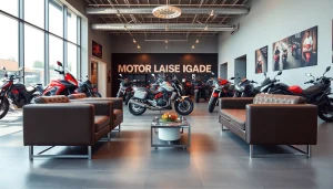 Möchten Sie motorrad leasing? Besuchen Sie unser modernes Büro mit Motorrädern zur Auswahl.