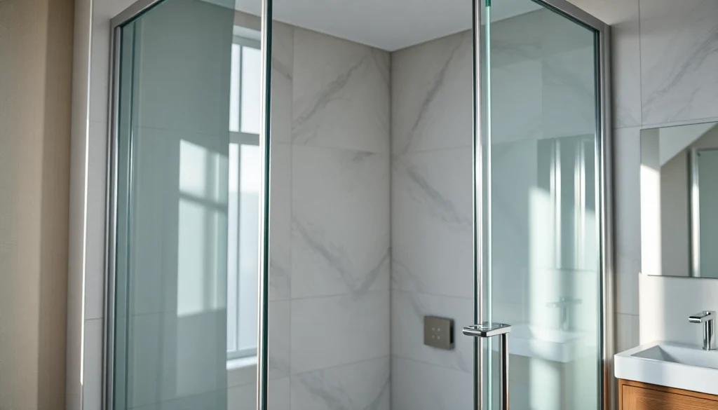 Installieren Sie die sonni Duschkabine in einem modernen Badezimmer, das Design und Eleganz kombiniert.