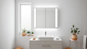 Verleihen Sie Ihrem Badezimmer mit dem sonni Spiegelschrank eine elegante Note und freistehenden Stauraum.