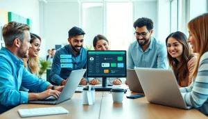 Teams collaborating using WhatsApp Smart CRM to enhance business communication and streamline workflows.