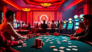 Experience the thrill of gambling at a luxury casino, incorporating strategies of Nếu như vậy bám vào đây while playing poker and roulette.