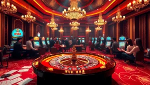 Experience the thrill of winning at W88 with this vibrant casino scene featuring roulette and exciting gameplay.
