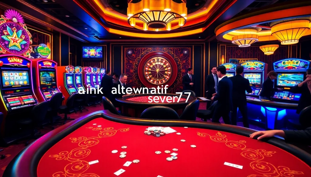 Experience the thrill of gaming with link alternatif seven77 at vibrant casino tables.