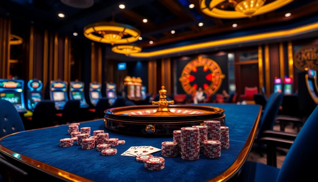 Experience the luxury of gambling at MM88 with vibrant casino tables and exciting game moments.
