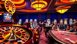 Experience the excitement of idn slot 777 with vibrant casino games and joyful players.