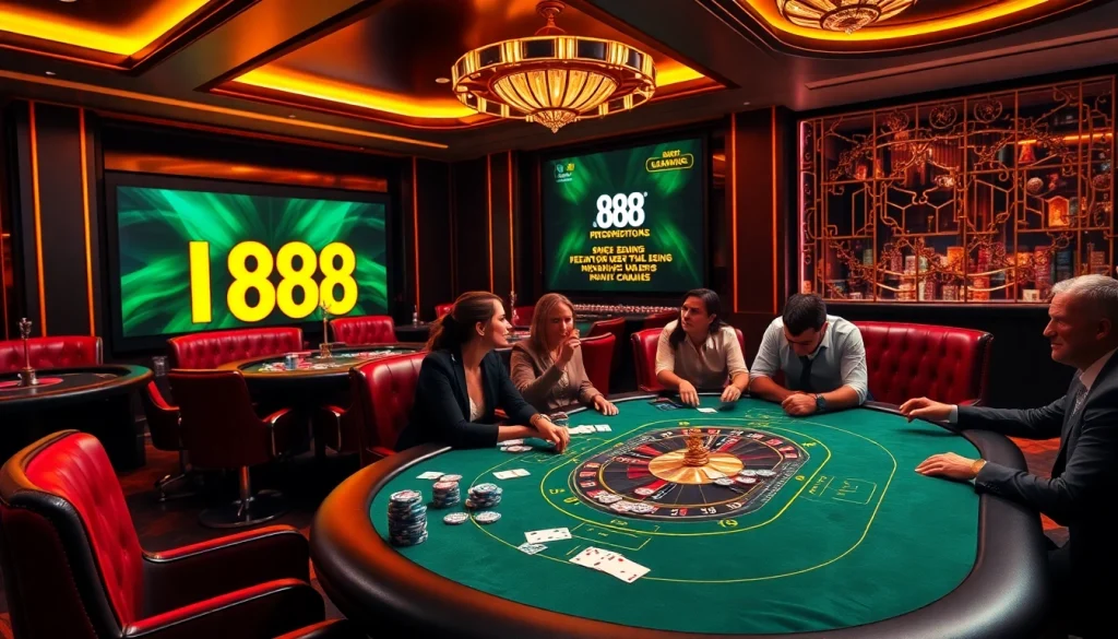 Experience the excitement at U 888's casino tables with engaging games and professional dealers.