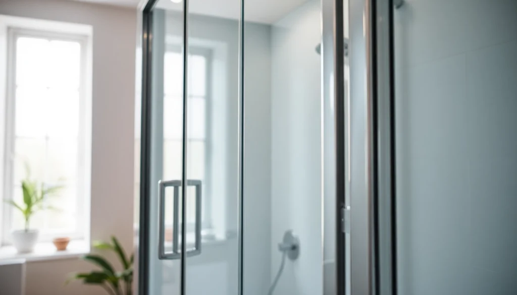 Duschkabine 90x90 komplett mit eleganten Details und natürlichem Licht im modernen Badezimmer.