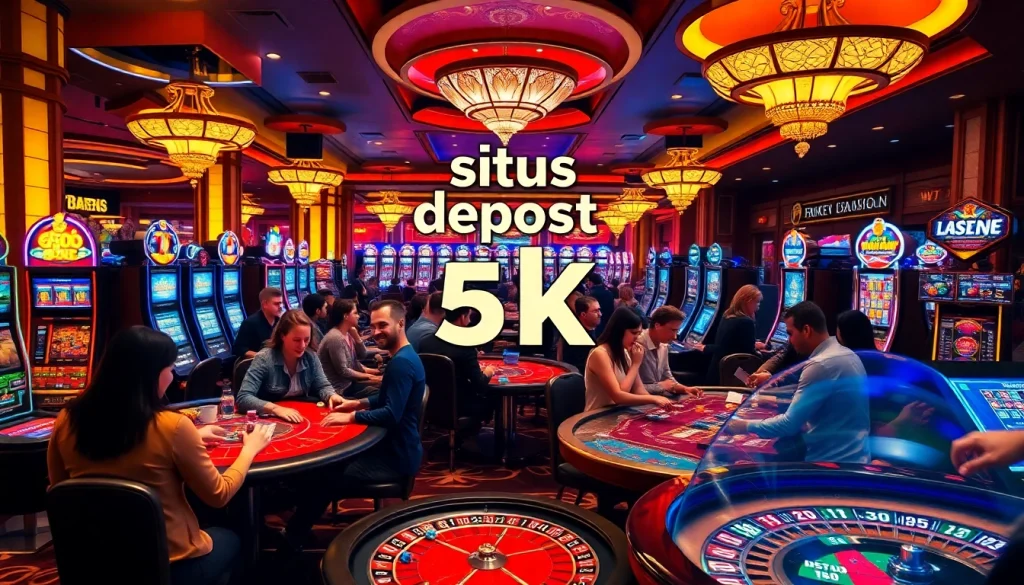 Experience the excitement of gambling at a situs deposit 5k casino filled with vibrant games and friendly players.