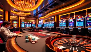 Experience the excitement of xin88 com sòng bạc with poker chips and vibrant casino ambiance.