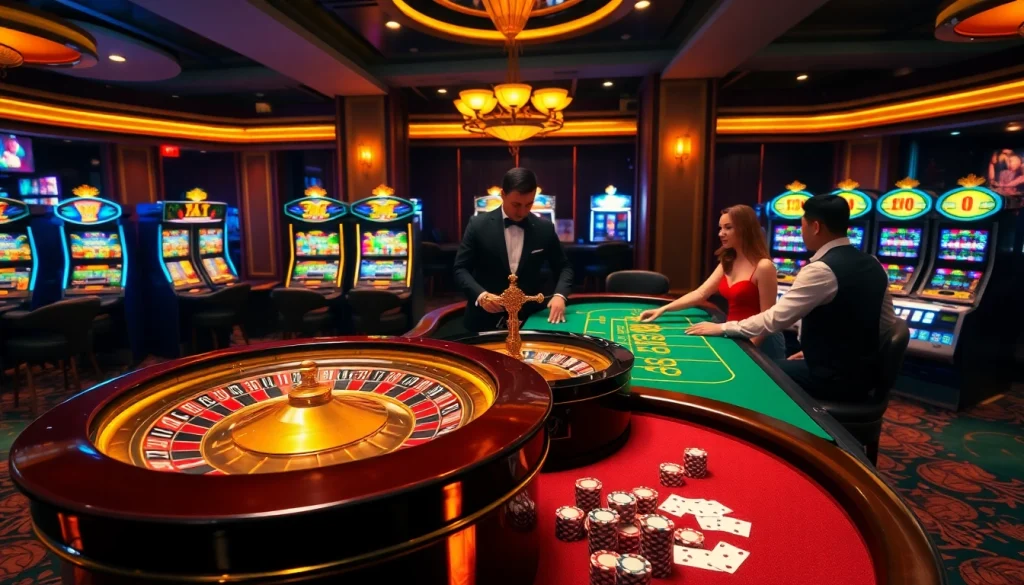 Experience the excitement on the trang chủ rr88 with engaging poker games at a luxurious casino table.