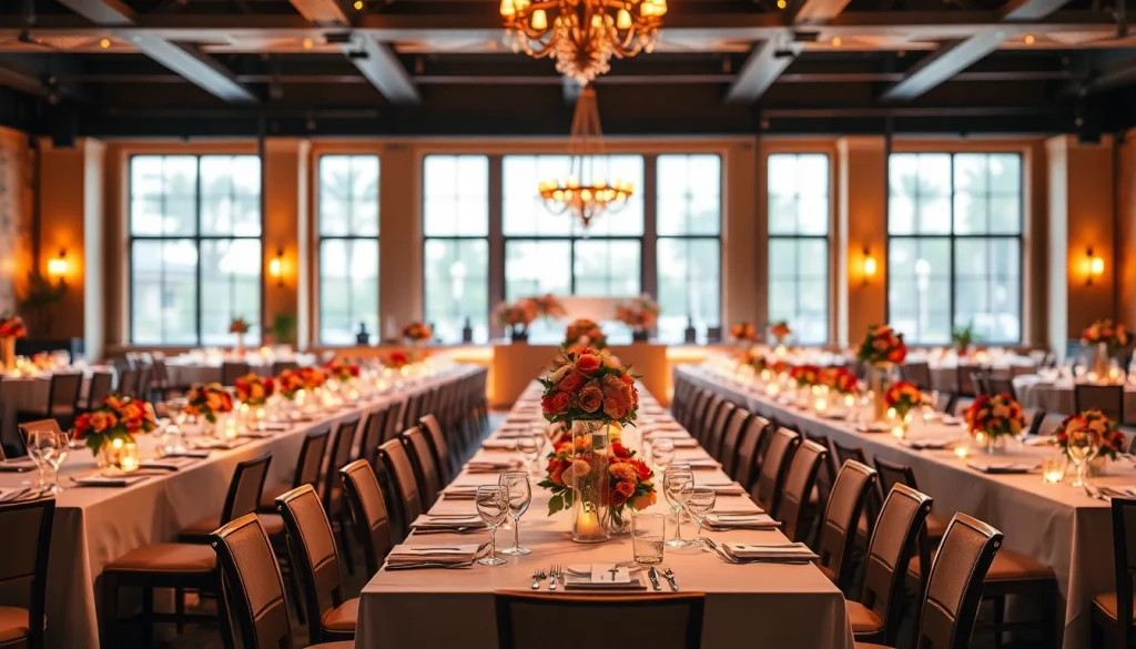Experience a stunning Events Venue Jacksonville FL with elegant decor and intimate atmosphere.