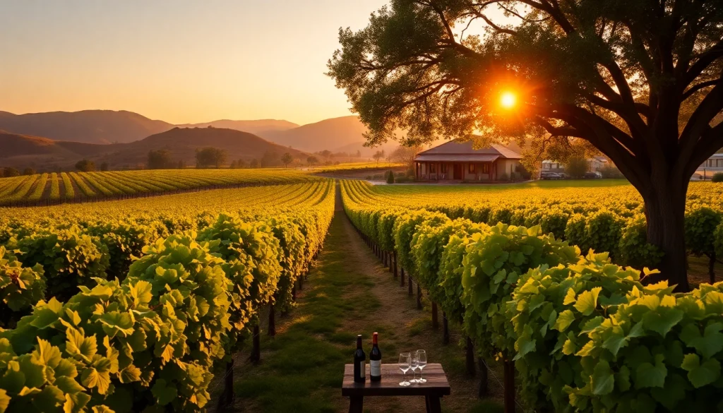 Take in the scenic wineries in Clarksburg, featuring lush vineyards and a rustic winery.