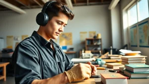 Student mastering skills in hawaii trade schools during practical training.