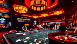 Experience the excitement of gambling with Hoki77 heylink as players wager at a luxurious casino table.