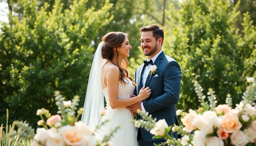 Capture the essence of Carmel wedding photography, featuring a couple's joyful exchange of vows amidst nature.