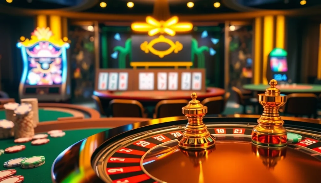 Vivez l'excitation du casino en ligne France avec des tables de jeu vibrantes et des roues de roulette.