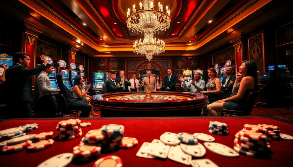 Action passionnante à la roulette au casino en ligne France avec des joueurs profitant de l'excitation du jeu.